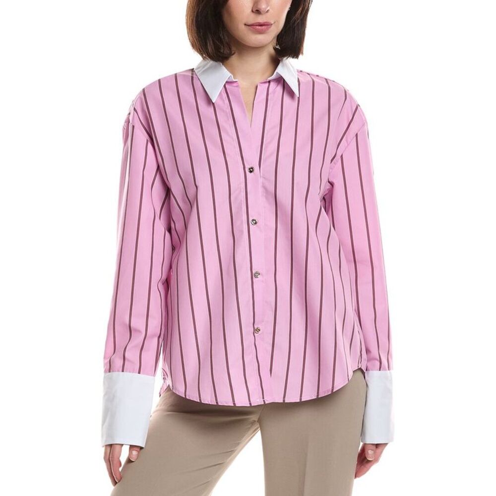 Hl Affair Womens  Long Sleeve Shirt, Pink